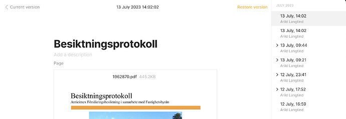 Besiktningsprotokoll