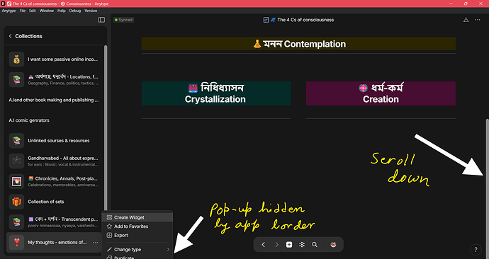 Anytype sidebar pop-up bug March 2024 2.png