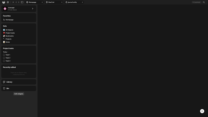Tabs interface 2