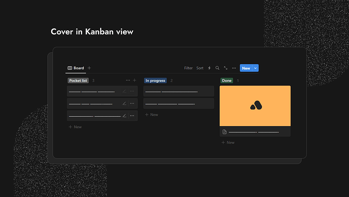 Cover in Kanban view