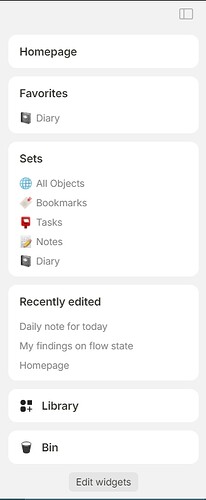Anytype Sidebar