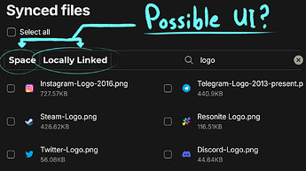Locally-Linked-Files UI Draft