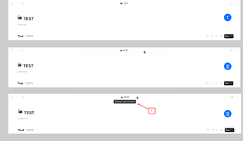 Seach function hidden behind page title