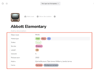 Desktop list format